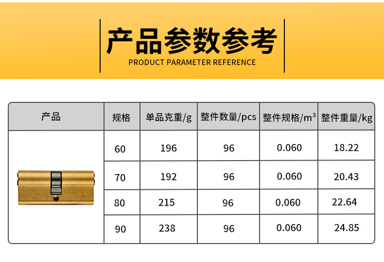 OPELAB级双槽锁芯 电脑烂花研磨处理家用全铜锁芯 铜锁胆欧宝锁详情10