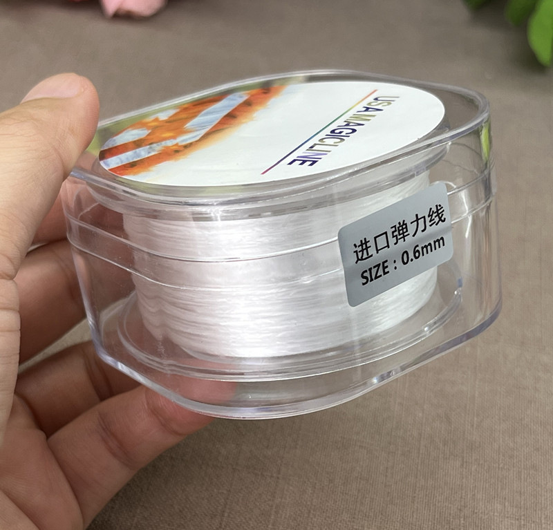 Imported wear-resistant bead-threading rubber band bracelet string, pearl and cultural plaything crystal elastic string, ultra-fine Buddhist prayer bead string pic 22