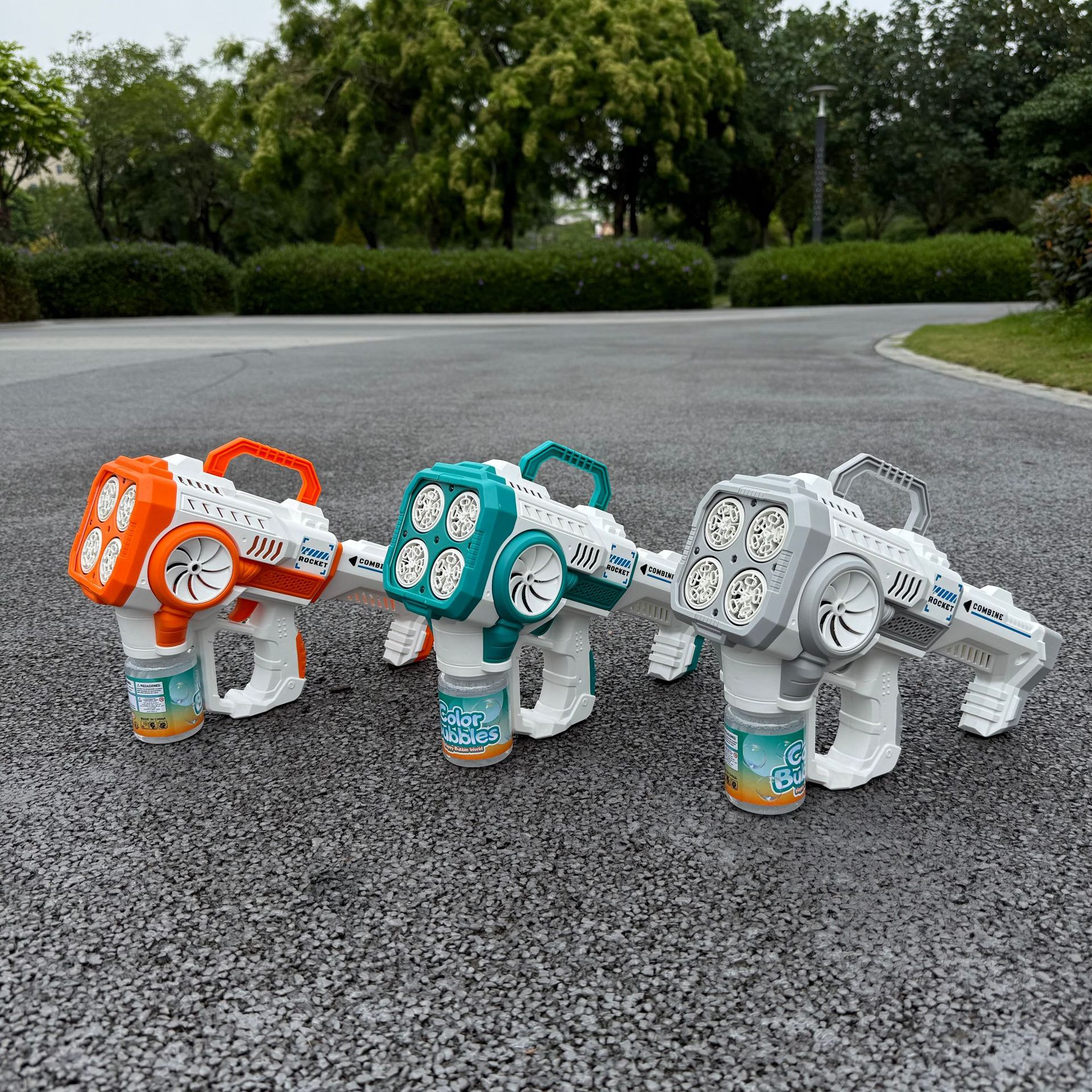 超大号电动泡泡枪儿童手持全自动火箭筒泡泡机网红加特林泡泡玩具详情20