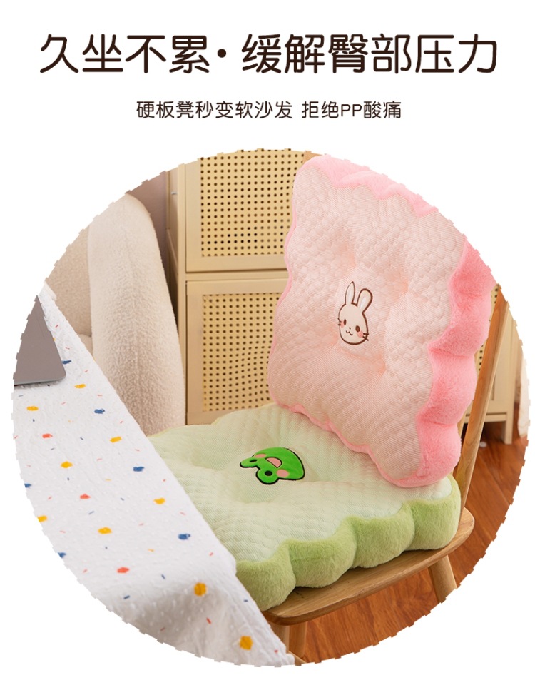 新款冰丝坐垫靠枕家居飘窗蒲团屁垫卡通设计可爱减少关节压力屁垫详情4