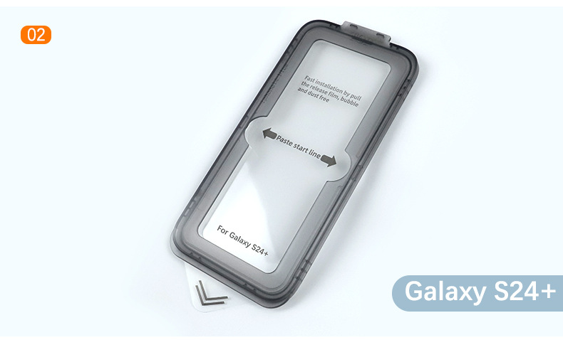 The dust-free cabin is suitable for Samsung s24ultra tempered film. Samsung S24 tempered film phone film dust-free cabin film application pic 14
