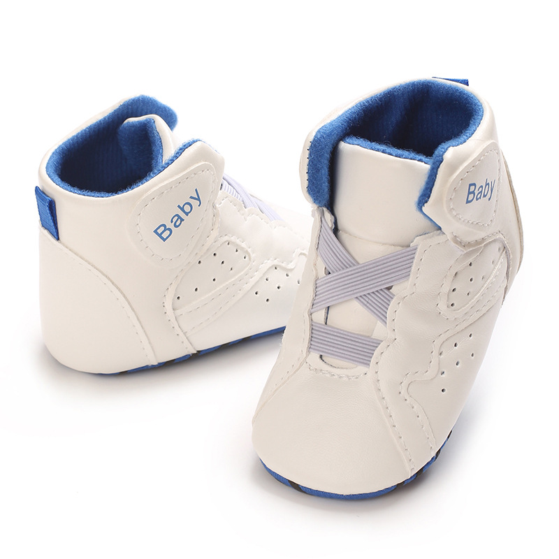 高帮婴儿鞋春秋0-1岁宝宝PU软底婴幼儿运动鞋详情9