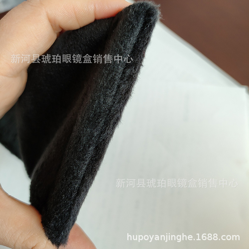 眼镜盒眼镜袋批发彩色植绒布墨镜包装弹口袋束口袋眼睛布袋收纳袋详情20