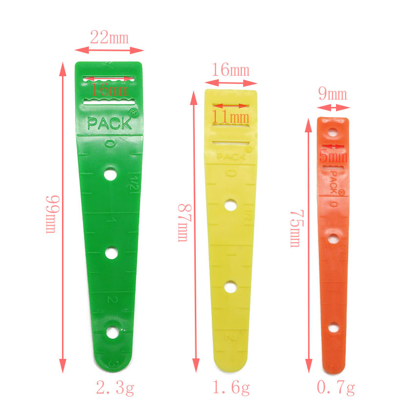 3款/袋塑料彩色穿带器松紧带细绳牛筋编条塑料彩色易穿工具穿带器详情1