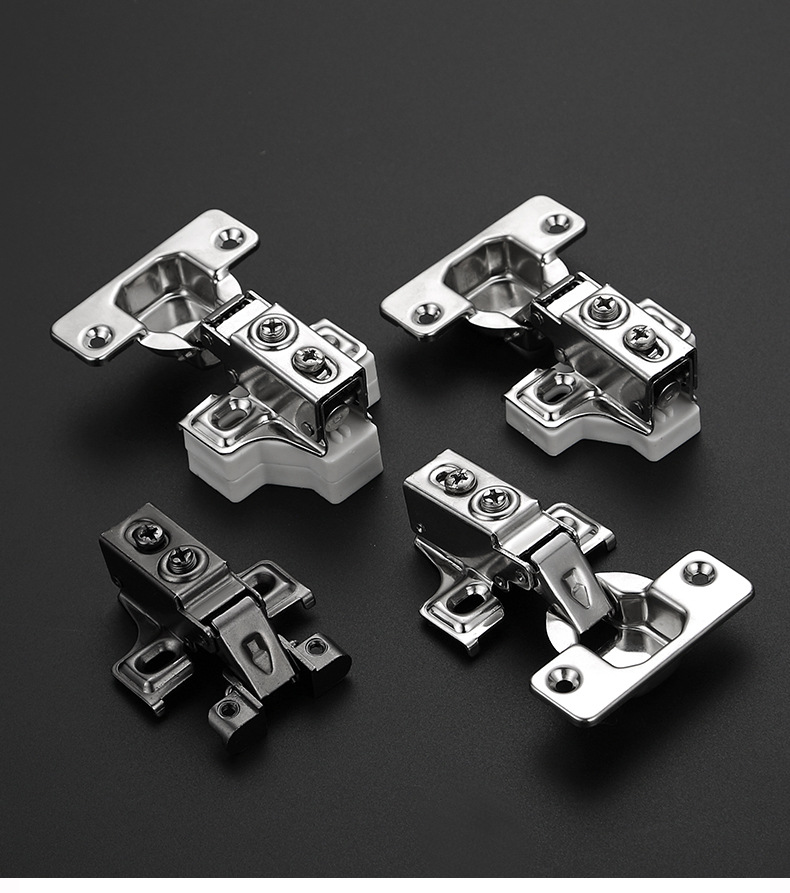 厂家直销美式短臂铰链窄侧板衣柜橱柜展示柜专用液压不锈钢合页详情14