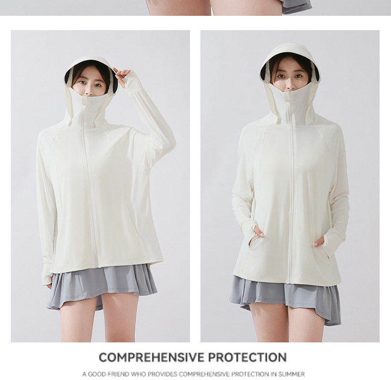 This is the same style of summer outdoor sun-protective clothing for both men and women. It is a loose and large-sized sun-protective garment with ice silk pic 41