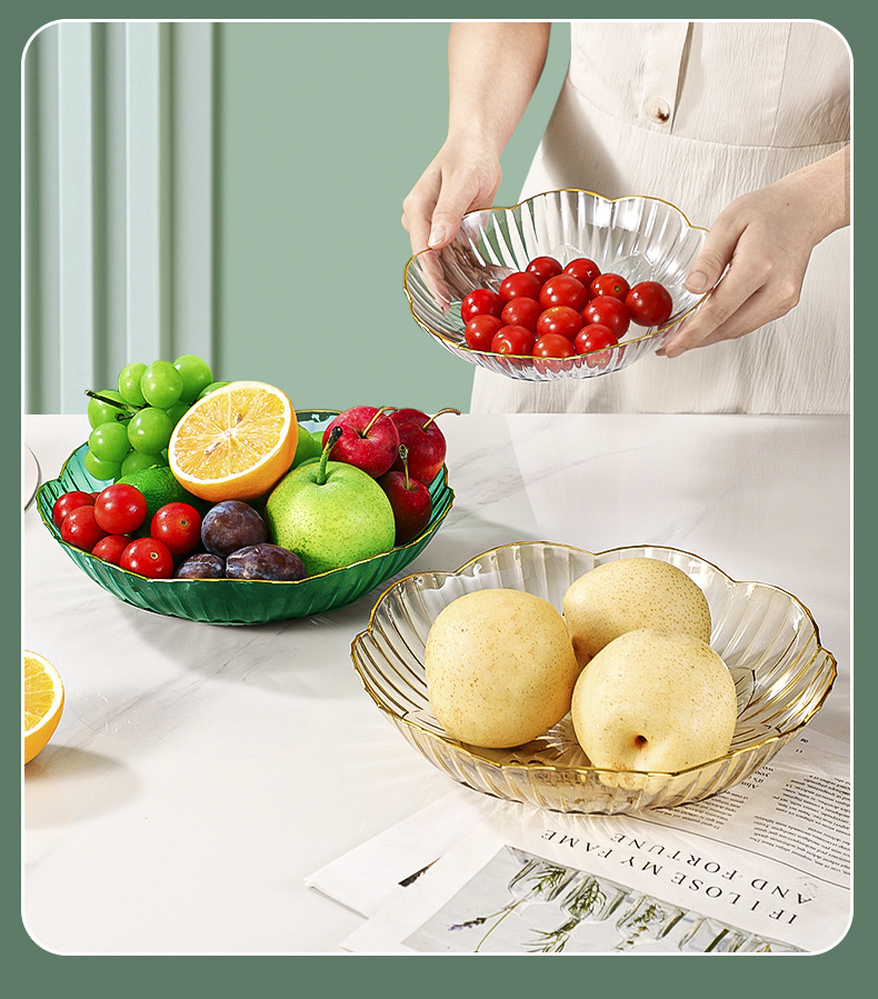 网红果盘家用客厅茶几点心糖果零食盘轻奢风高颜值水果盘星耀详情28