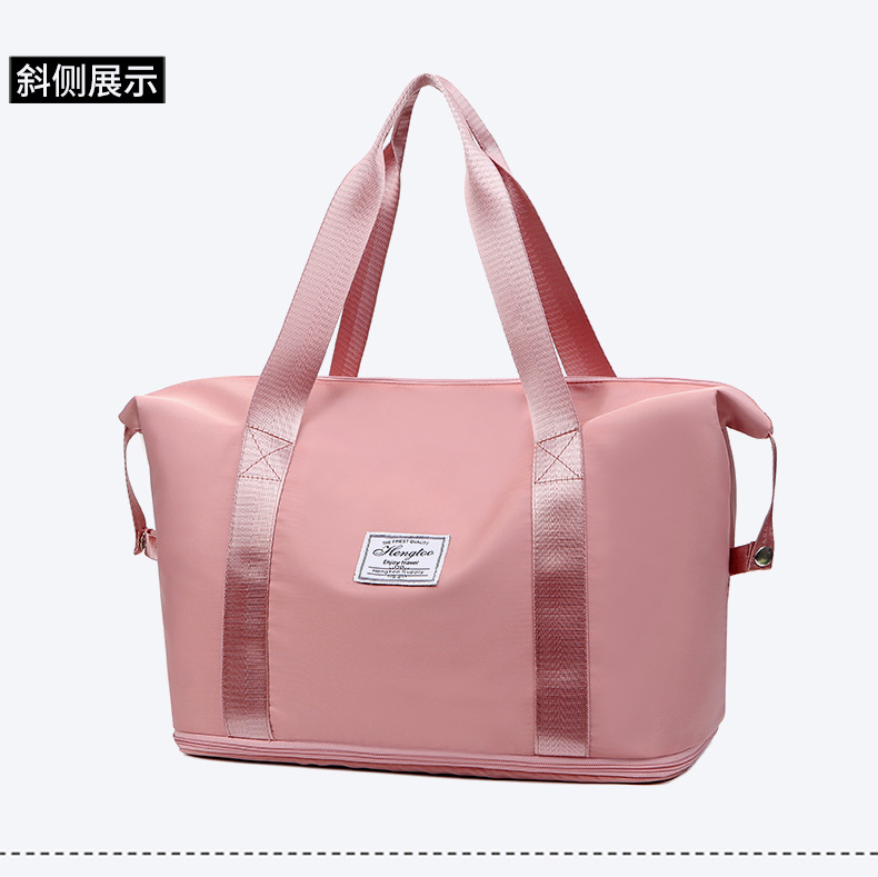 A new dry-wet separated luggage bag and a large-capacity multi-functional portable fitness bag that can be stored in a suitcase with a pull handle pic 25