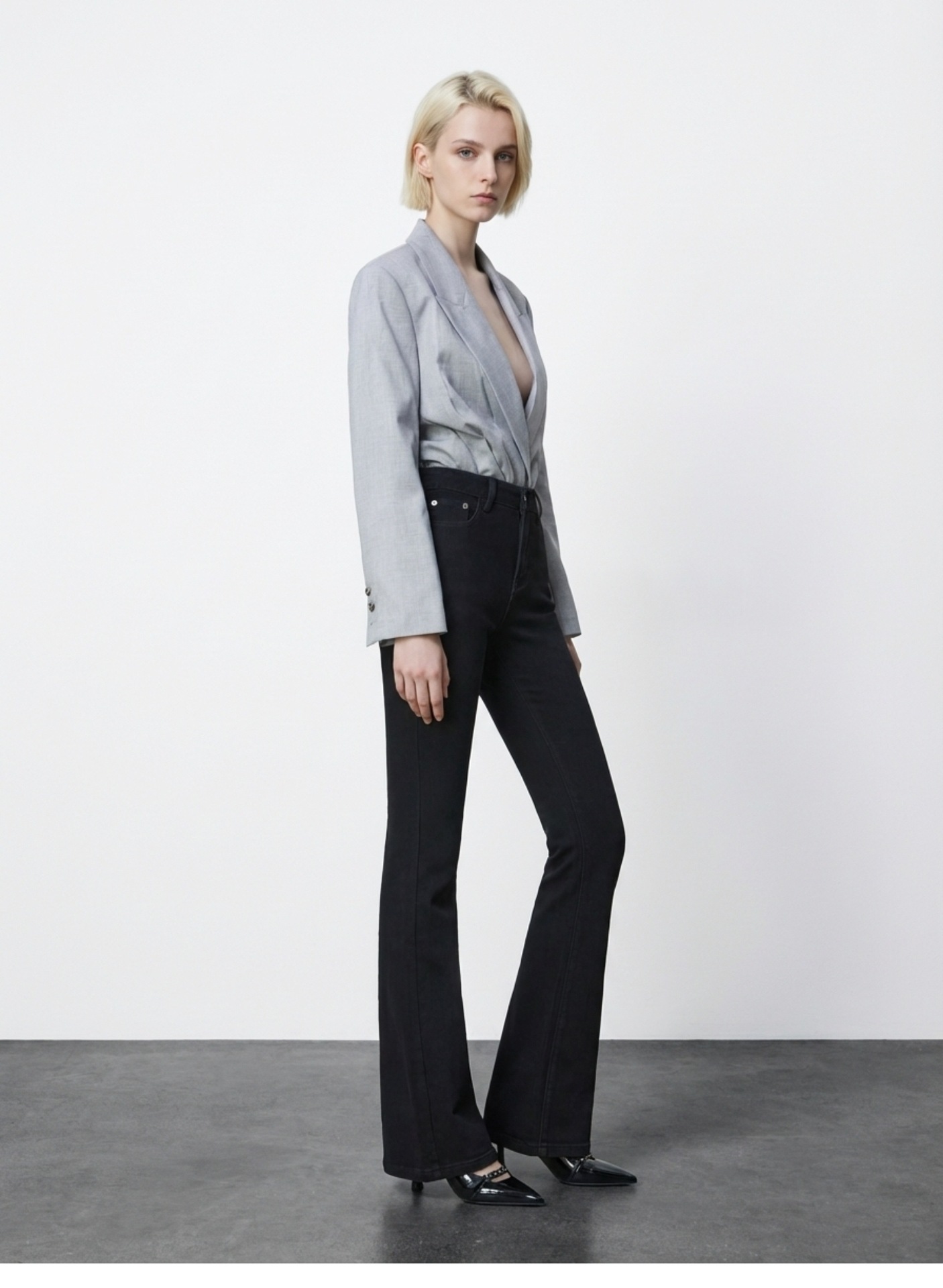 The windbreaker yoga model display clothing model showcases the new design pic 17