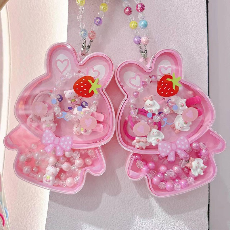 儿童首饰套装儿童发圈手链发夹套装儿童首饰礼盒动物包包儿童饰品详情14