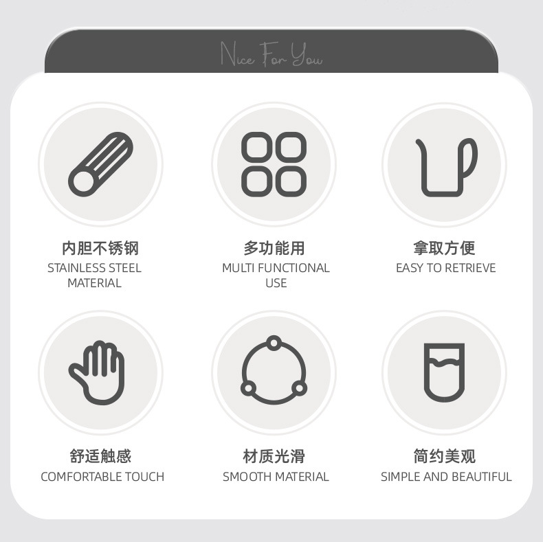不锈钢刷牙杯高颜值漱口杯家用一套简约宿舍洗漱杯轻奢高档牙刷杯详情4
