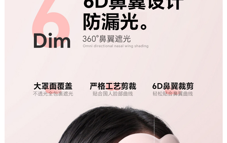 3D立体云朵睡眠眼罩双面冰丝遮光透气缓解眼疲劳不压眼午睡眼罩详情19