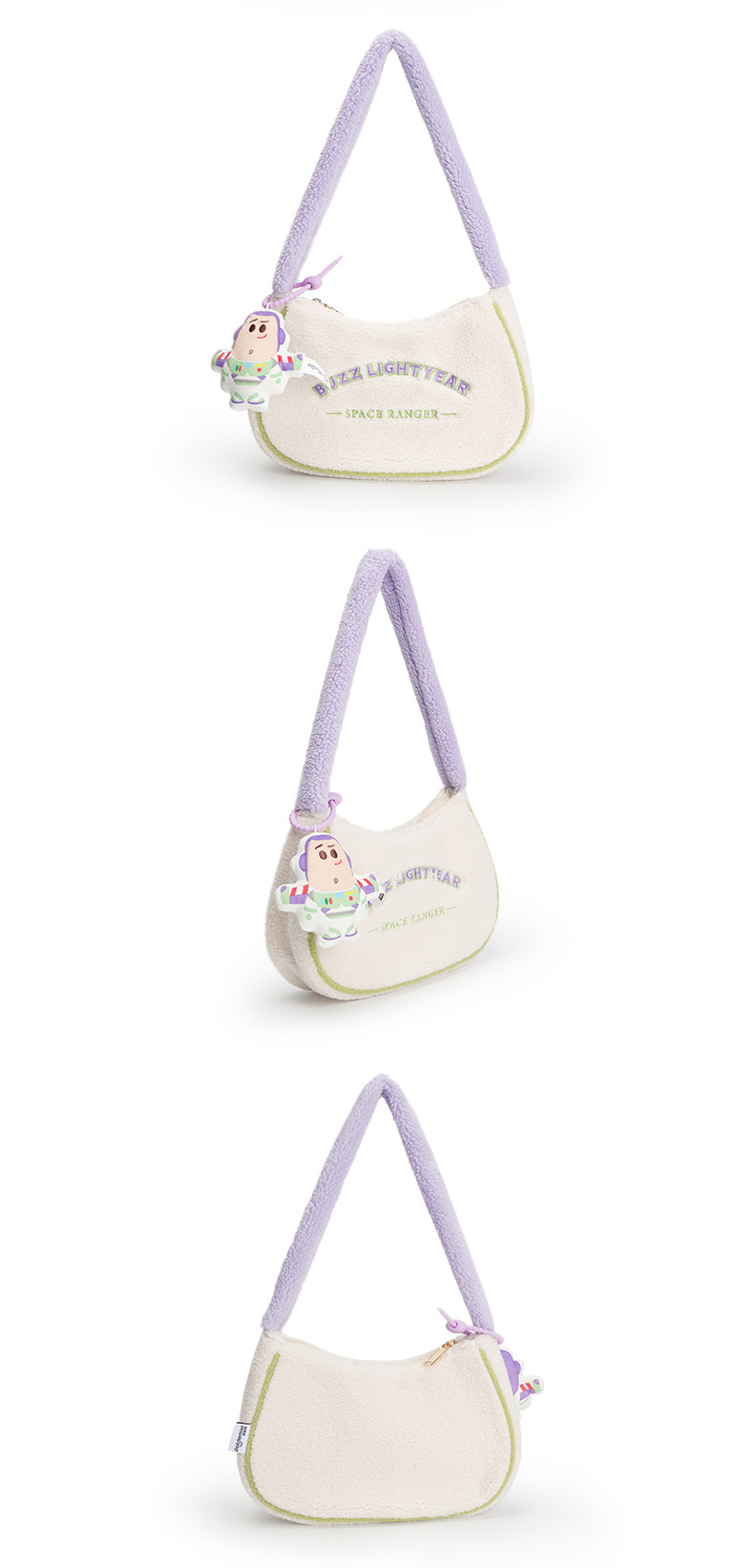 正版迪士尼玩具总动员草莓熊腋下包可爱火腿猪奇奇蒂蒂巴斯手拎包详情11