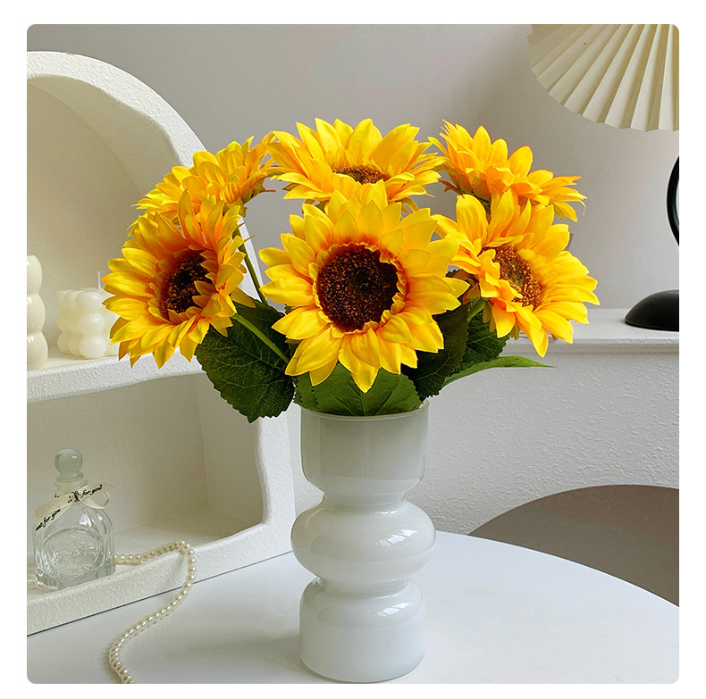 向日葵仿真花假花摆设客厅家居餐桌装饰摆件干花塑料花束插花花艺详情13