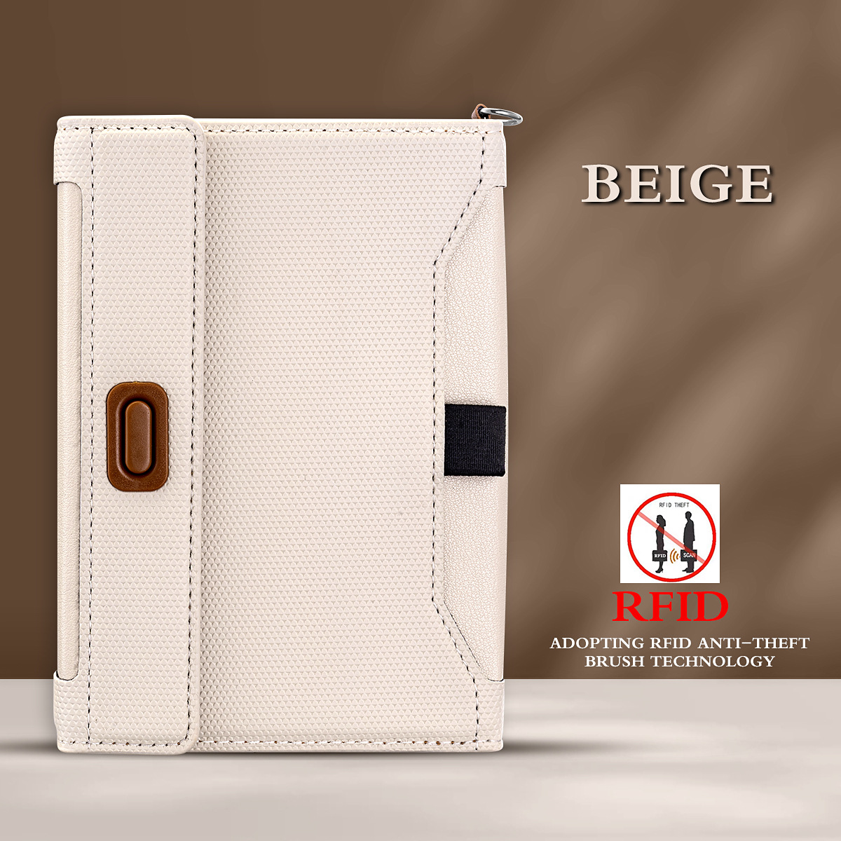 Passport bag, ID card bag, RFID anti-theft card holder, multi-functional passport holder, overseas travel air ticket holder, anti-magnetic passport holder pic 14