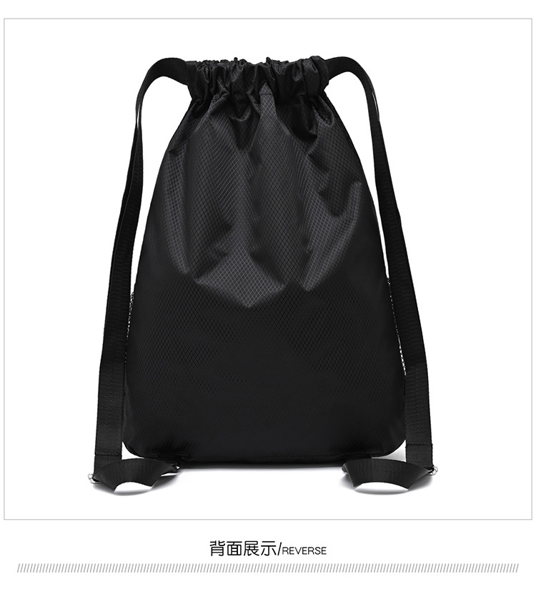 定LOGO束口袋双肩包男女2022新款背包大容量抽绳健身运动篮球包详情30