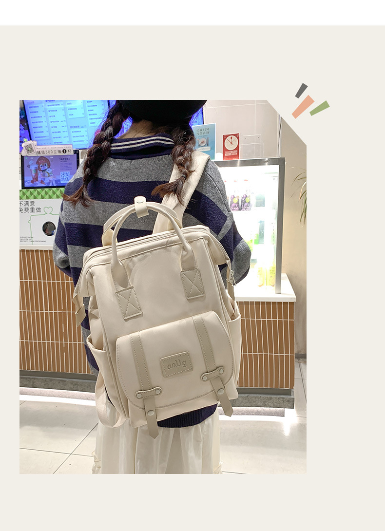 妈咪包ins手提大容量高级感学生外出轻便旅行女士多功能书包详情11