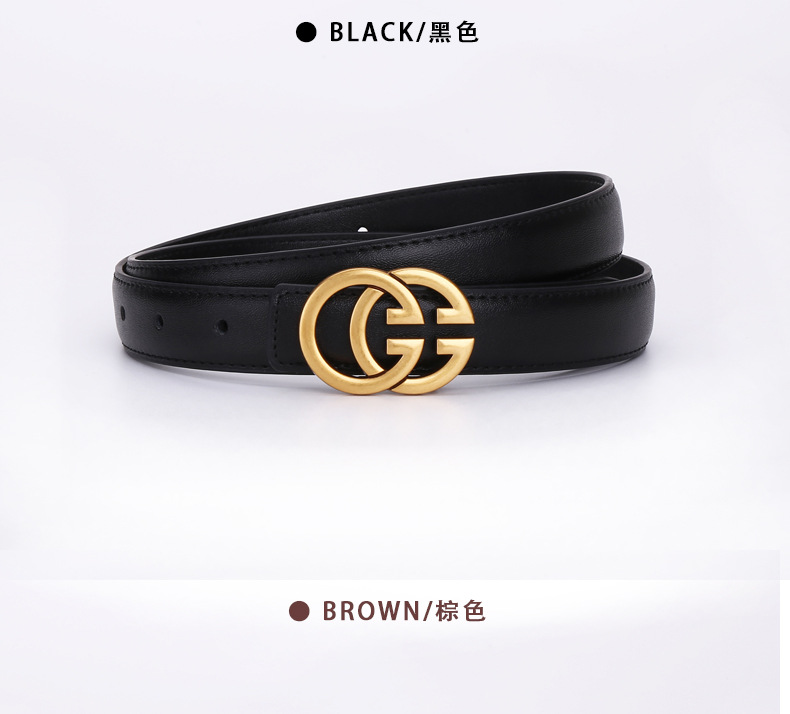 G字女士真皮皮带牛皮腰带商务休闲简约时尚百搭西装字母裤带ins风详情22