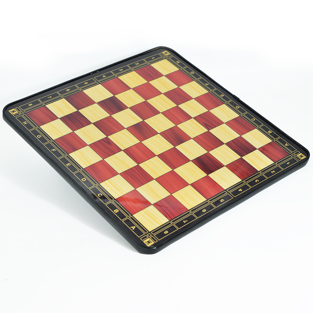 高光亮面漆艺棋盘桌游国际象棋游戏玩具棋牌娱乐不含棋子33CM详情3