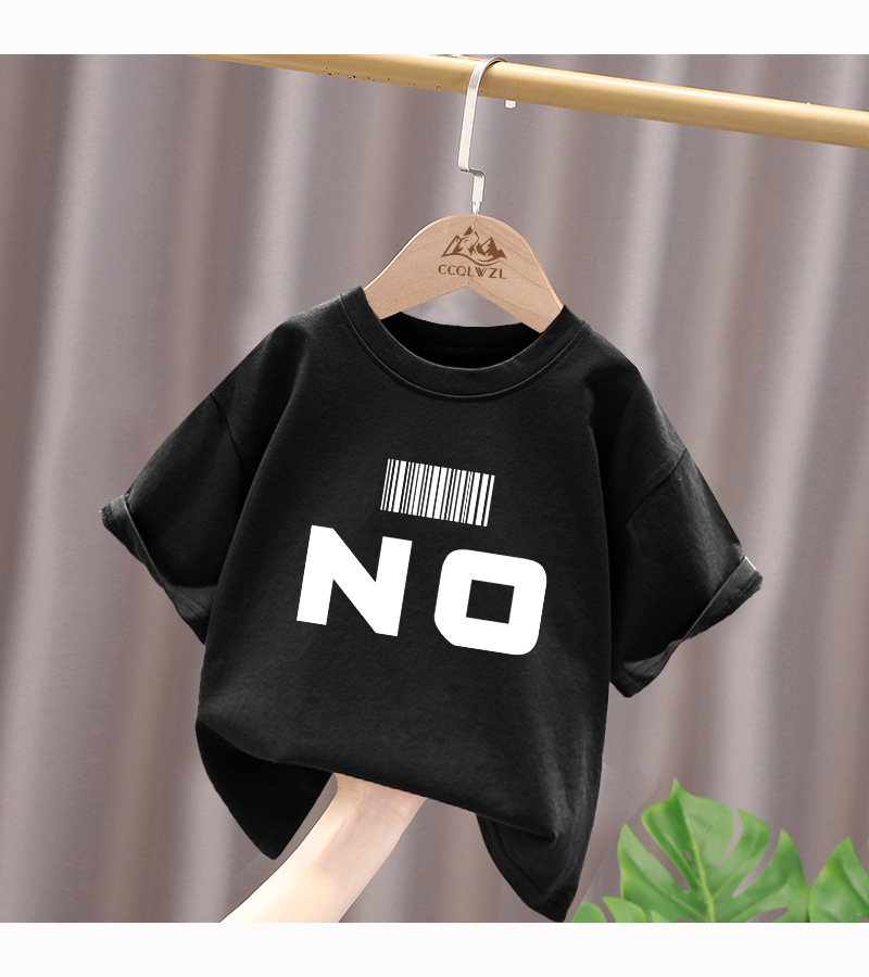 Ropa niño niño verano camiseta 2024 nuevo mid-big niño manga corta niño floral algodón verano top T pic 18