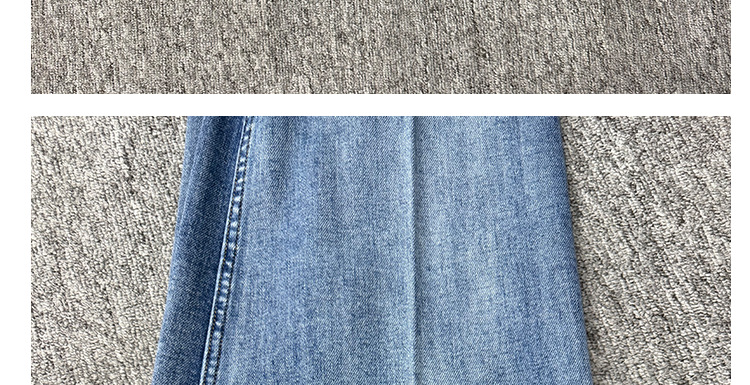 PL blue jeans for men and women, high-waisted loose, casual, versatile, wide-leg trousers with patch pockets, European and American style 2026 new style pic 22