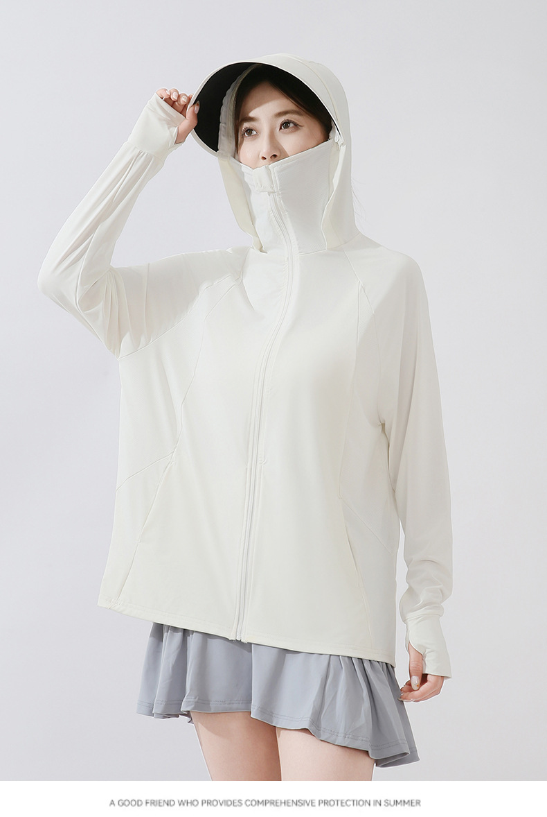 This is the same style of summer outdoor sun-protective clothing for both men and women. It is a loose and large-sized sun-protective garment with ice silk pic 39