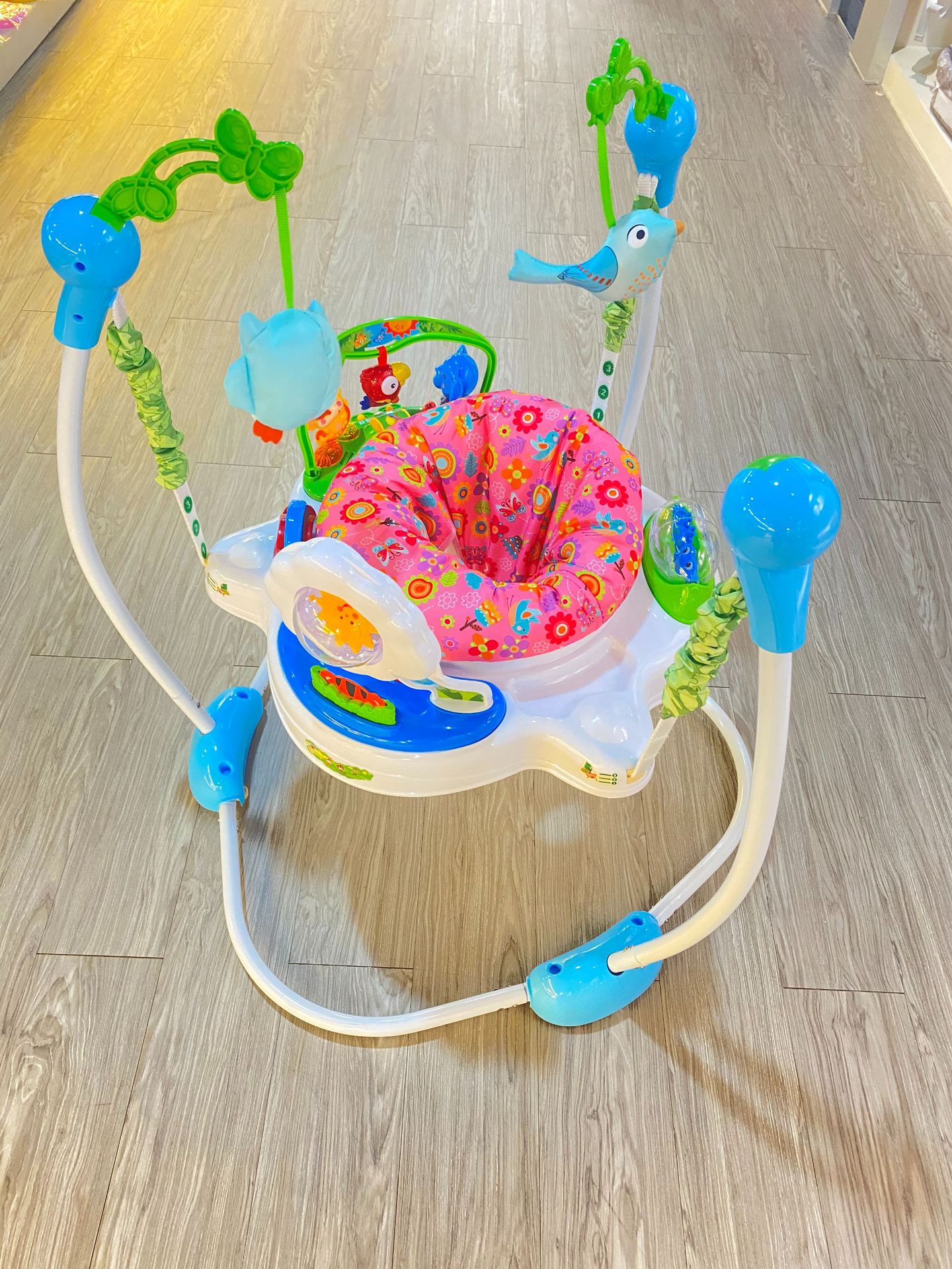 Cross-border baby jumping chair, fitness frame, music toy, newborn baby jumping park, multi-functional jumping swing pic 7