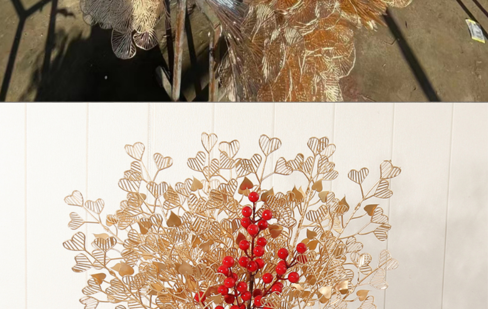 红果果仿真花福桶diy插花仿真冬青果新年装饰花年宵花批发详情8