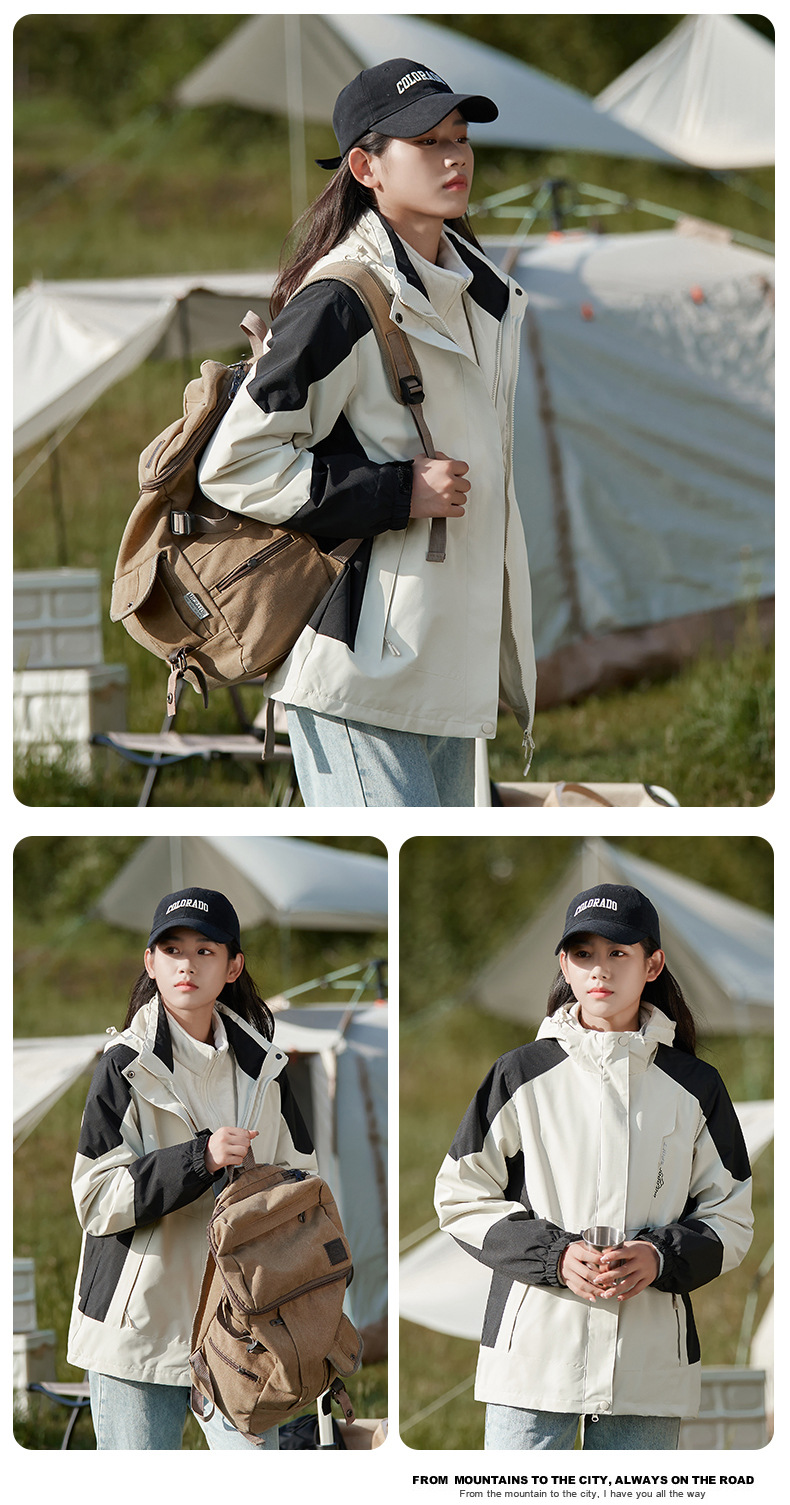 山系冲锋衣三合一男款防风防水加厚登山服女外套可拆卸工作服定制详情24