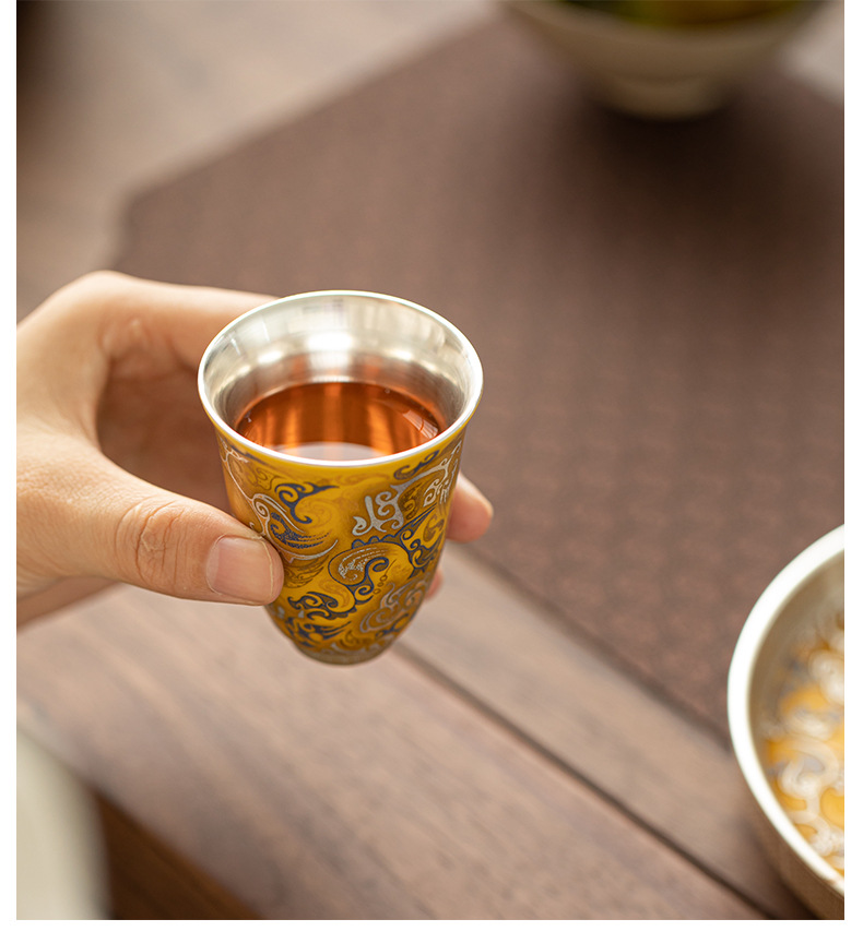 龙腾四海陶瓷鎏银功夫茶具套装一壶三杯送长辈父亲领导老师伴手礼详情24