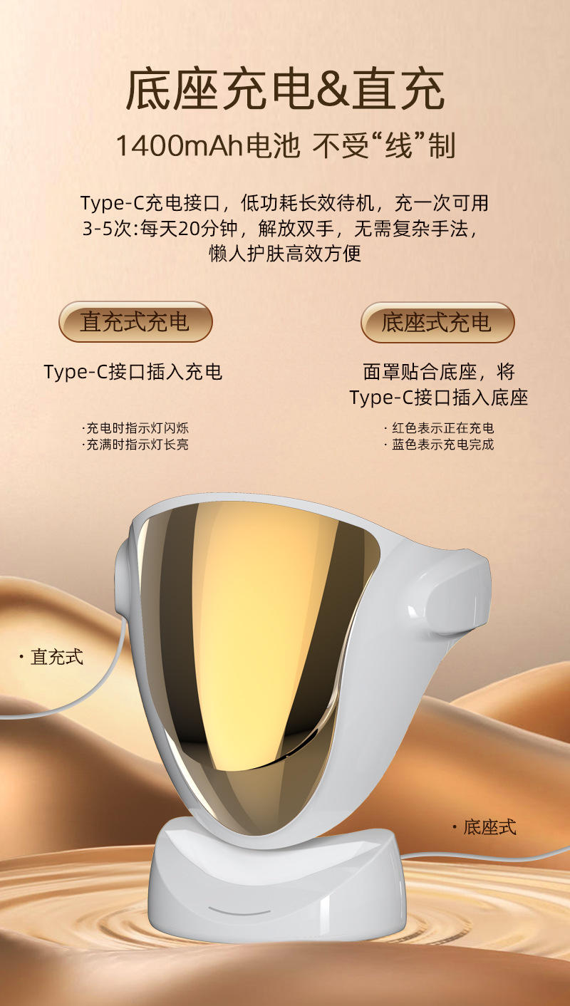 shanilak  807颗LED面罩美容面罩光子嫩肤仪光谱仪面膜仪美容仪器详情10