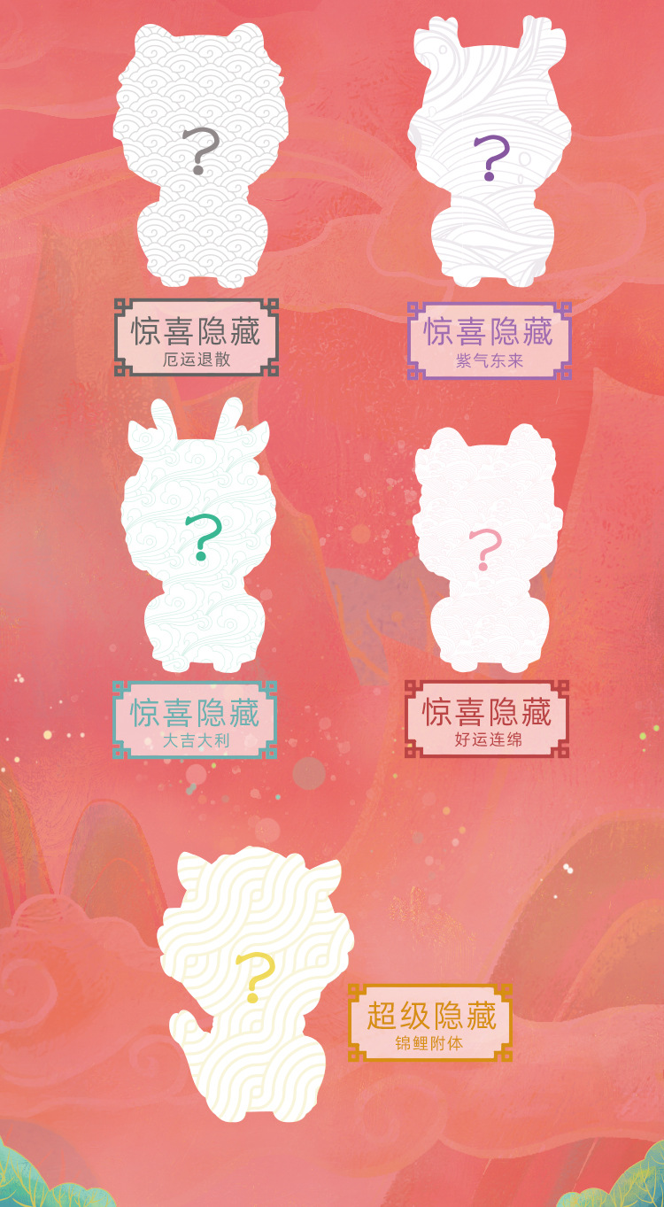 Home desktop ornaments, auspicious beast blind box figurines, illuminated resin handicrafts, festival and birthday gifts, dolls pic 5