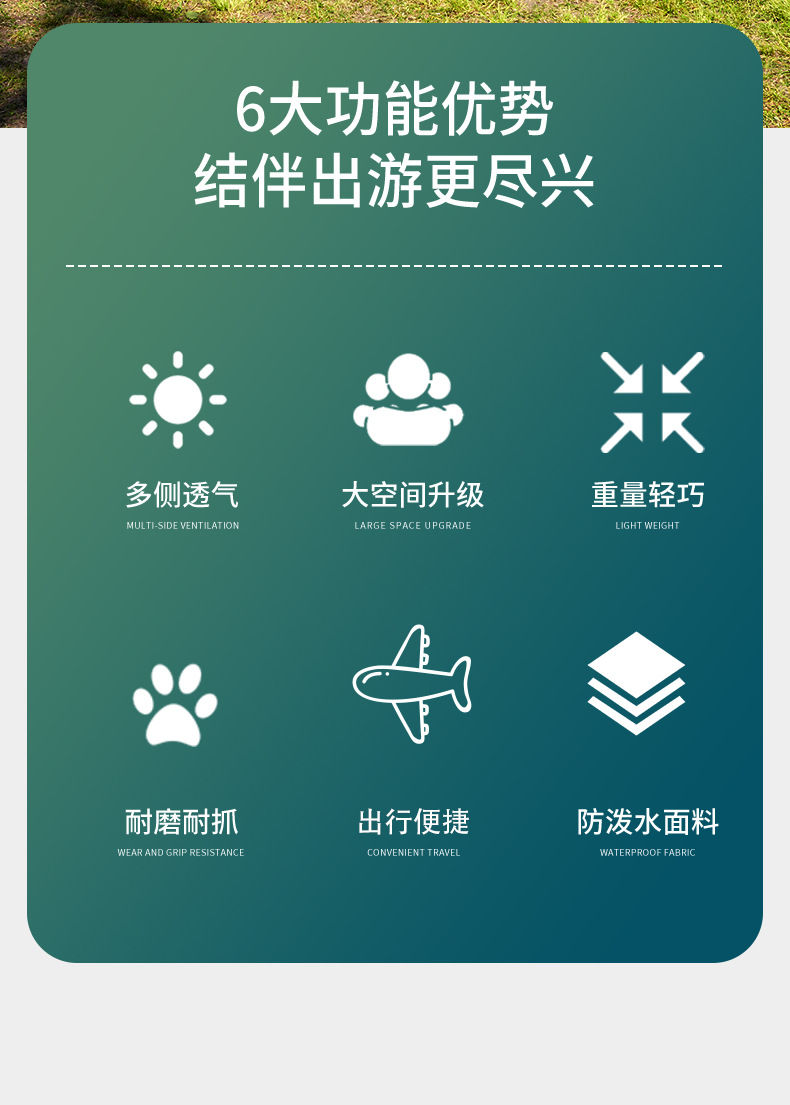 批发新款双肩宠物包大容量透气手提猫包外出便携宠物包宠物太空舱详情2