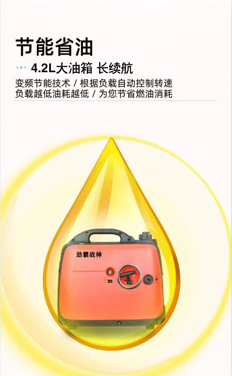 发电机家用小型5000瓦手提便携式遥控电启动户外3KW4KW变频静音详情17