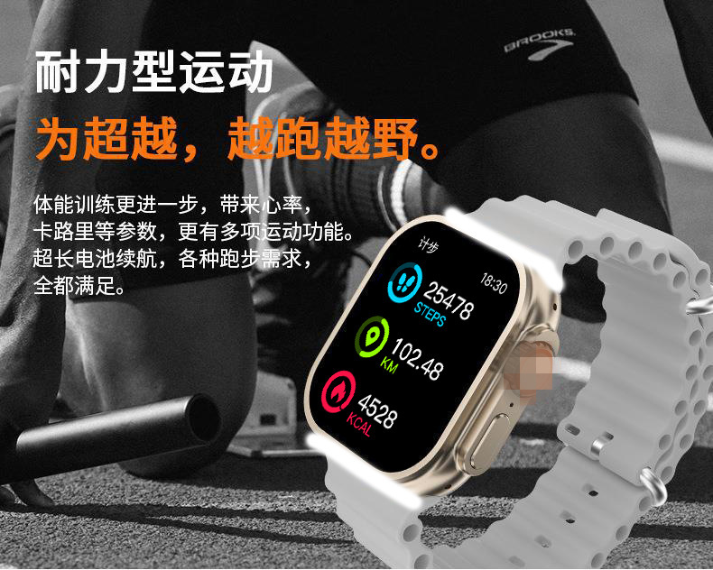 s9ultra smartwatch Dynamic Island Bluetooth Call Heart Rate and Blood Pressure s10ultra Sports Watch pic 5