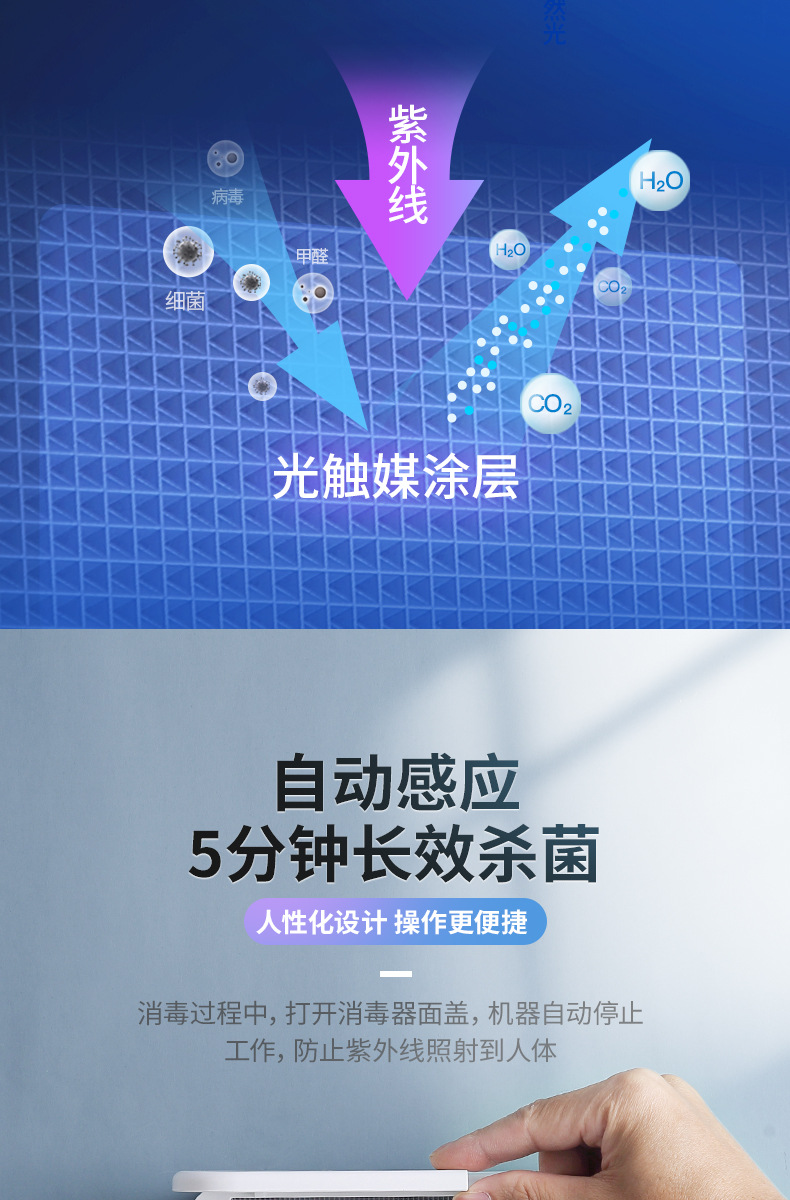 牙刷消毒器置物架紫外线电动刷牙杯挂墙式免打孔杀菌牙杯收纳挂架详情5