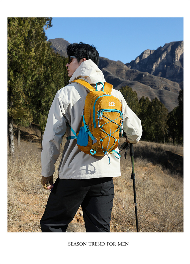 Al aire libre mochila de escalada peso ligero a prueba de agua mochila de senderismo ciclismo camping mochila de viaje fabricante al por mayor pic 13