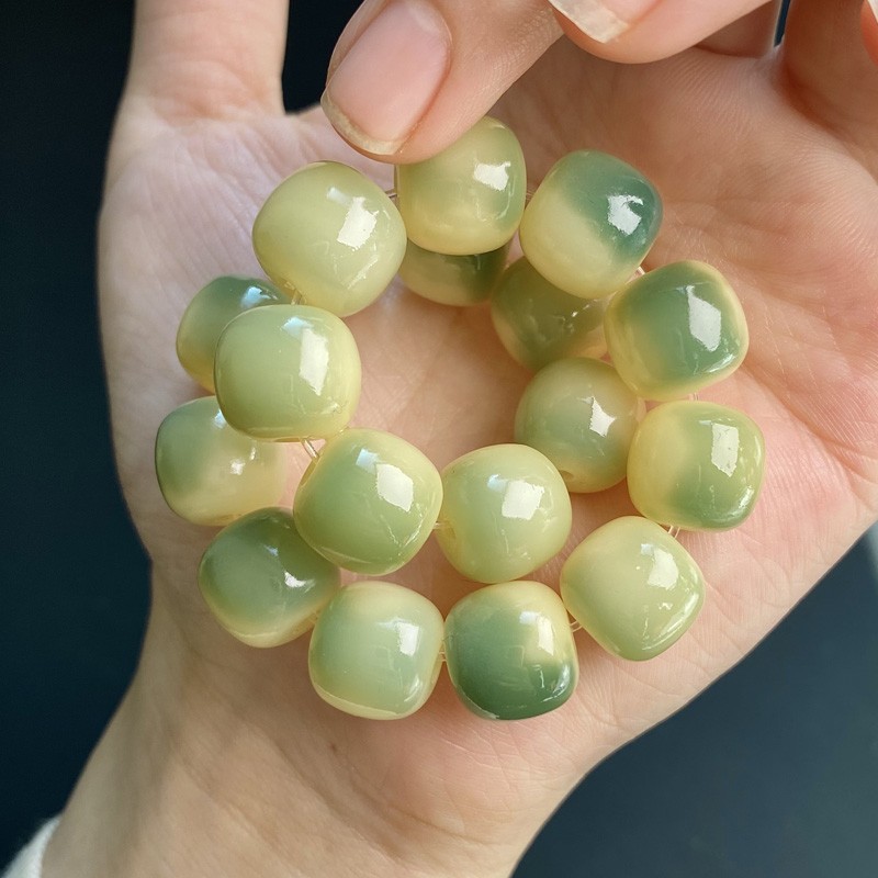 天然白玉菩提根手串高抛菩提文玩佛珠绕指柔男女手链厂家直供批发详情22