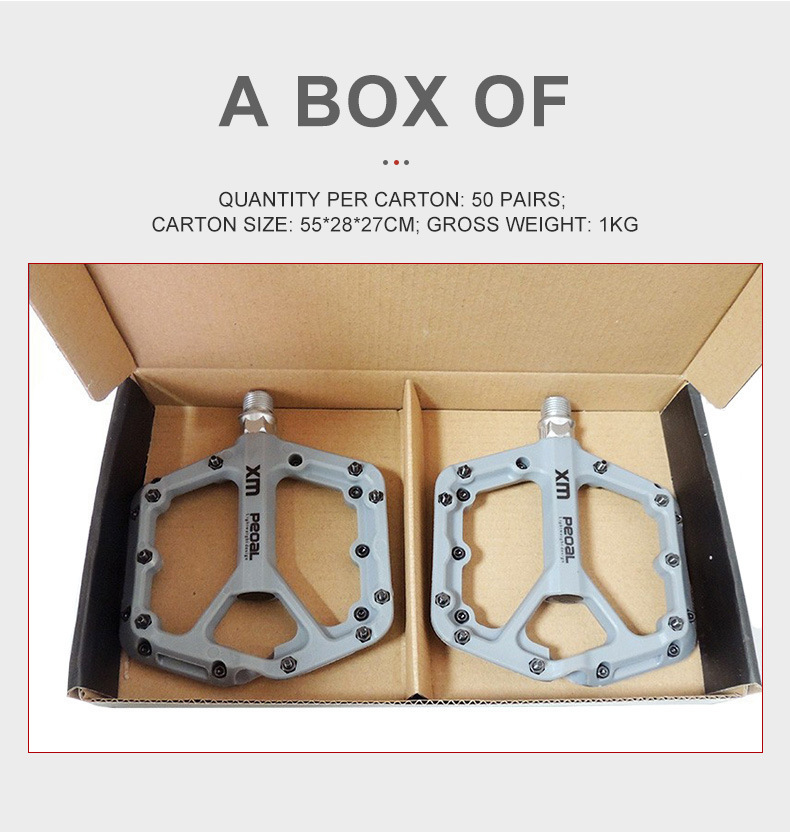 The cross-border best-selling Ximeng M26 mountain bike road bike with nylon pedals and ultra-light DU thin pedals pic 16