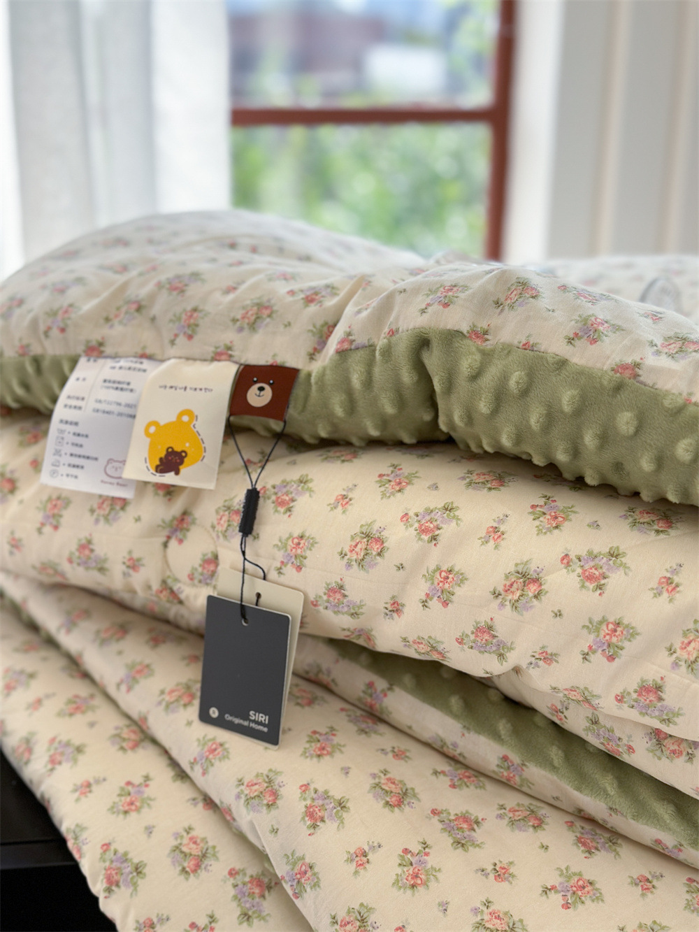 13372 All-cotton cartoon small floral print spring and autumn quilt soothing, bean quilt warm and fleece winter quilt core pic 44