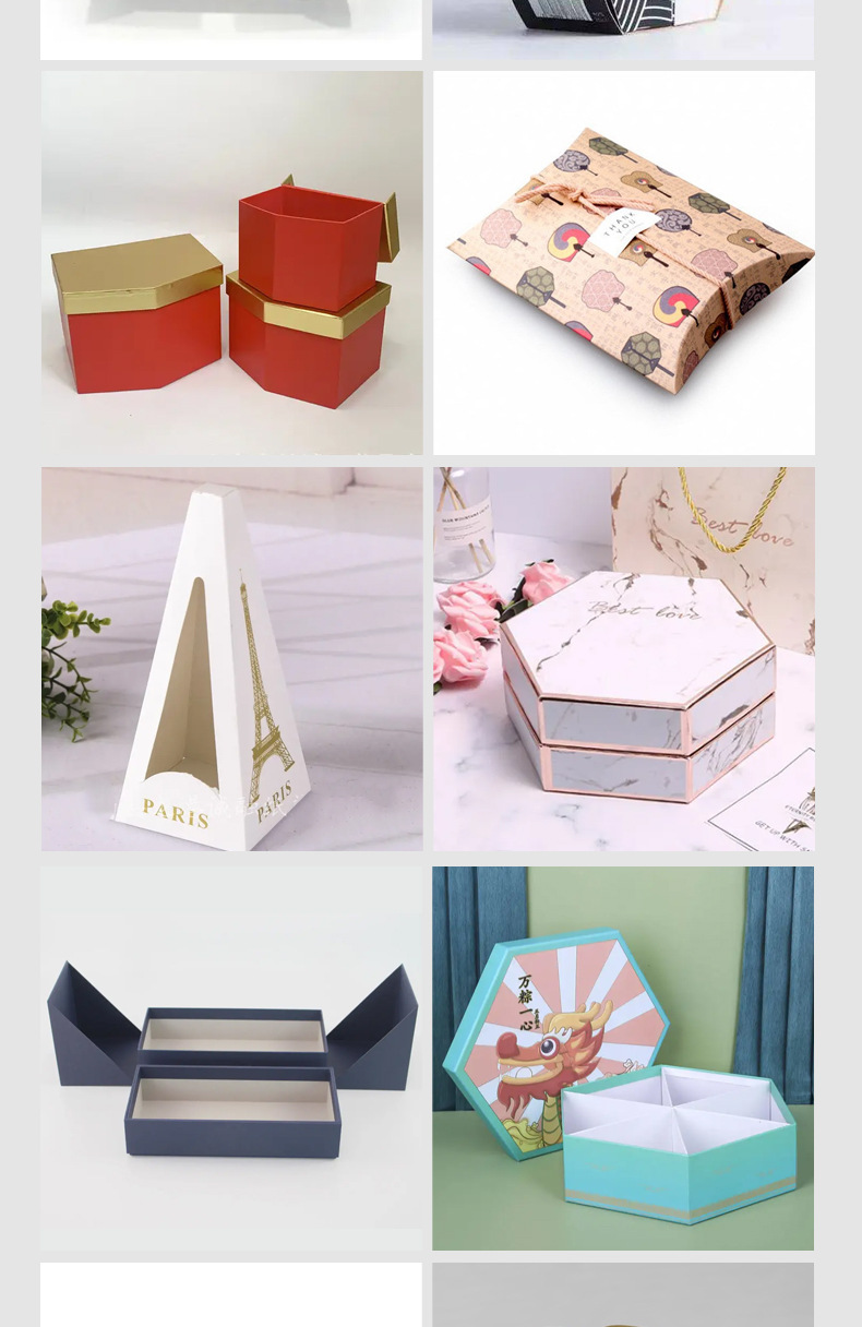 Folding one-piece packaging box, fashionable birthday gift, gift box, empty box, flip cover, clothes, foreign trade packaging paper box pic 17