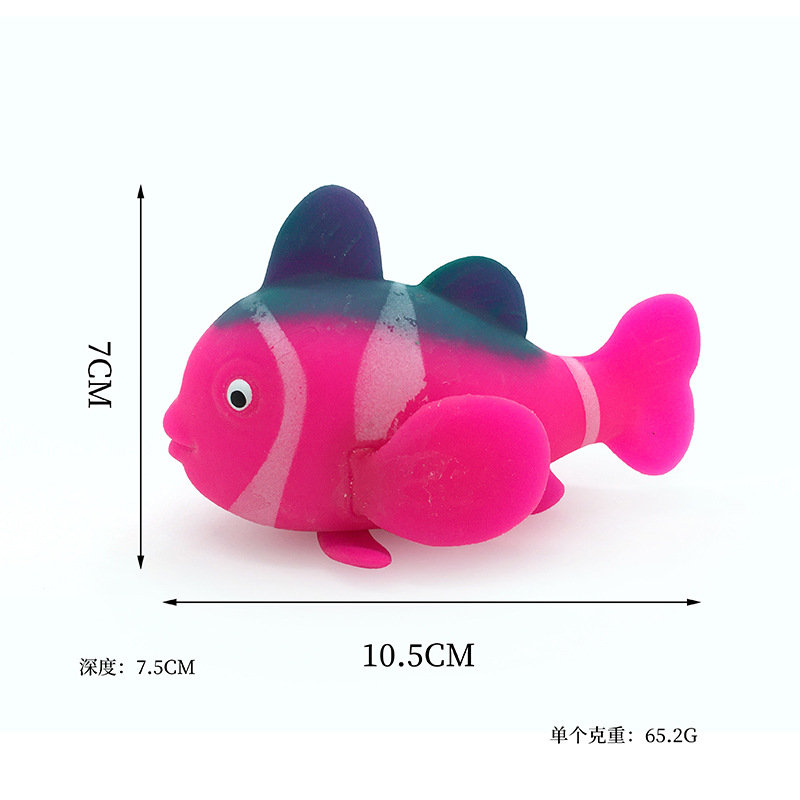 Cross-border new product: Goldfish Flour Kneading Fun, Marine Animal Flour Release Toy, TPR soft Rubber Stress-relieving toy pic 6