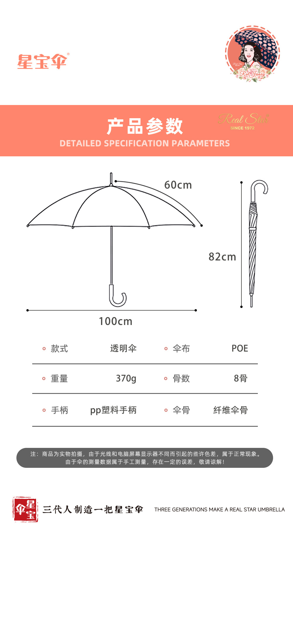 跨境星宝RST拉美风格蝴蝶透明雨伞8骨可logo印刷塑料伞批发出口详情19