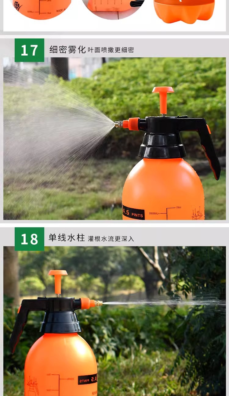 一件代发包邮/喷壶A1P32-浇花喷雾瓶家用洒水壶消毒喷水壶手动气详情11