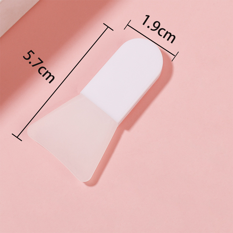 Mini silicone mask brush manufacturer, silicone brush soft head mask mixing stick, facial application mud film beauty tool mask pic 6