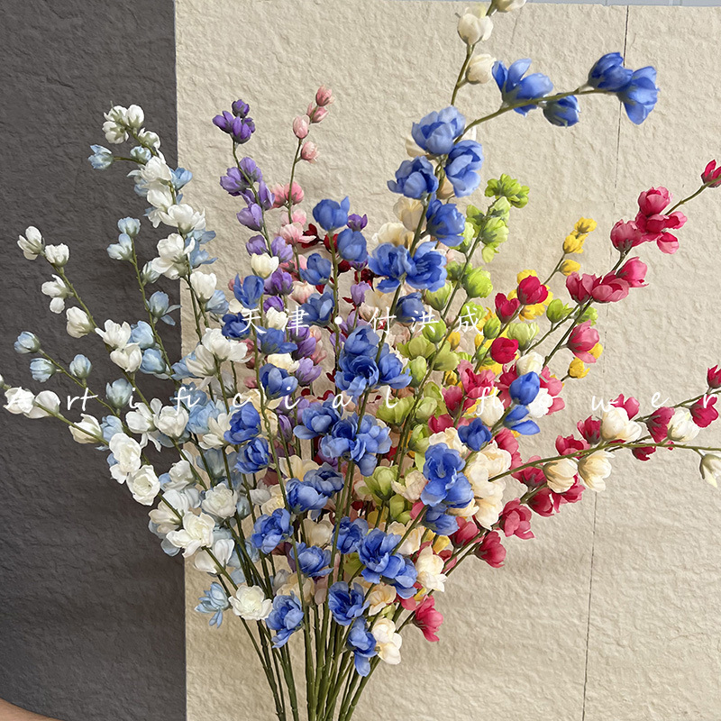 4-pronged violet, artificial rose, flying swallow, silk fabric, wedding hall, outdoor home decoration, ceiling flower wholesale bouquets pic 16