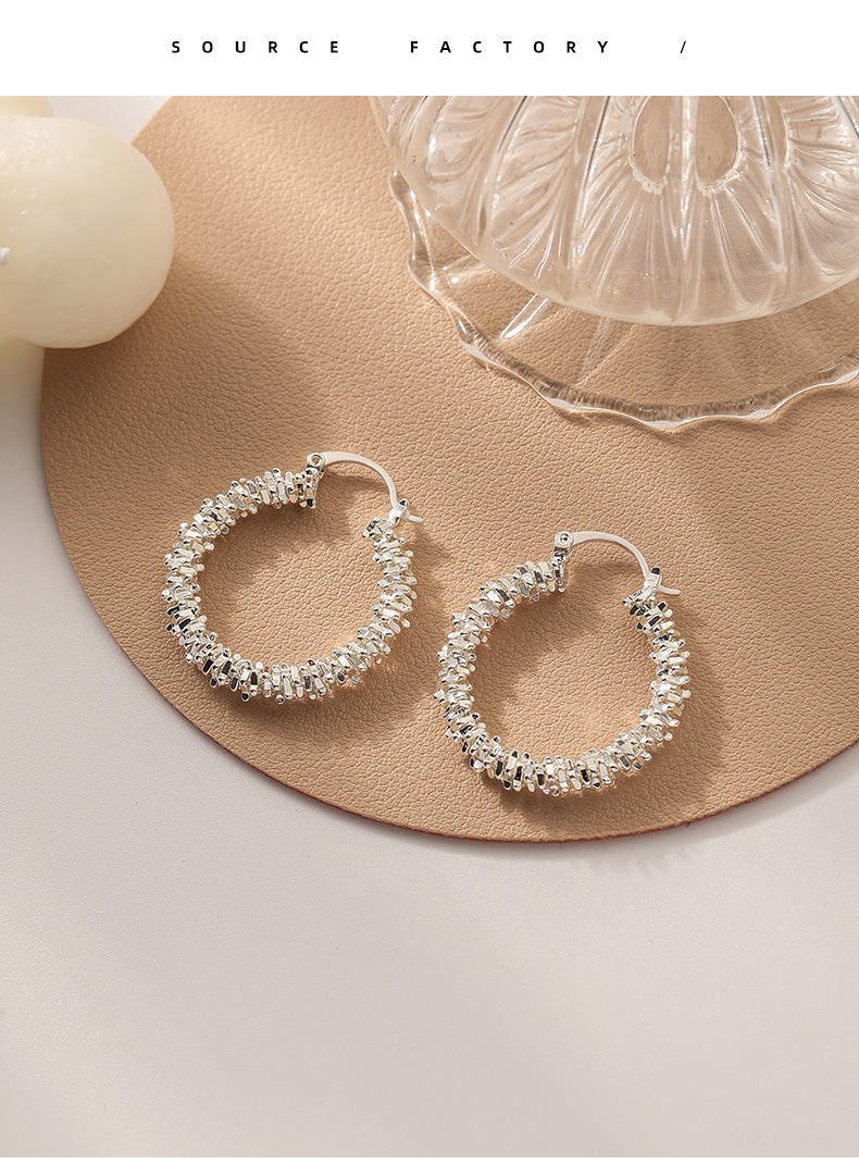 欧美ins新款夸张不规则大圆圈c型耳环耳圈高级感时尚设计感耳饰女详情7