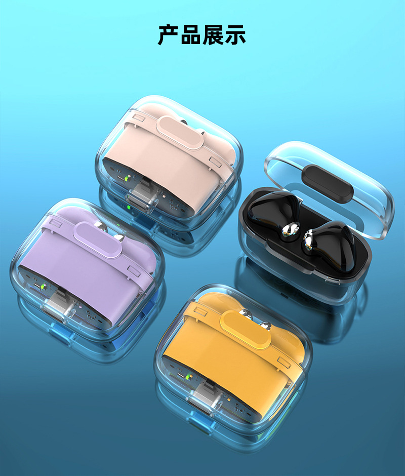 AI simultaneous interpretation version Bluetooth wireless headphones Space capsule TWS dual-label ENC high-definition call stereo factory wholesale price pic 15