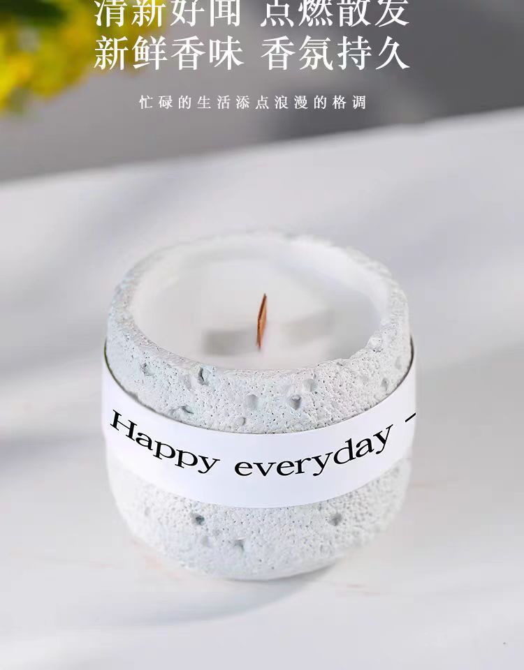 香薰石膏杯蜡烛小众高级感香氛卧室持久香薰伴手礼盒批发香薰蜡烛详情9