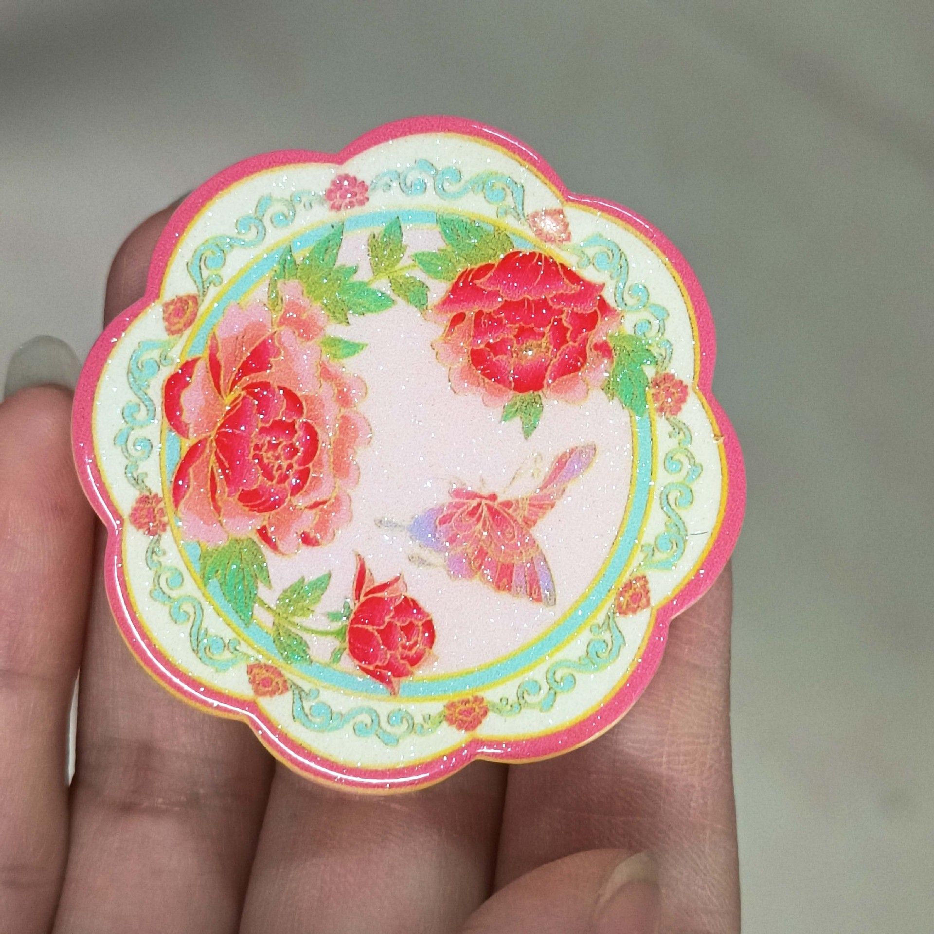 Chinese retro-style simulation plate, afternoon tea cake, dessert tray, food toy mini version model display accessory pic 4